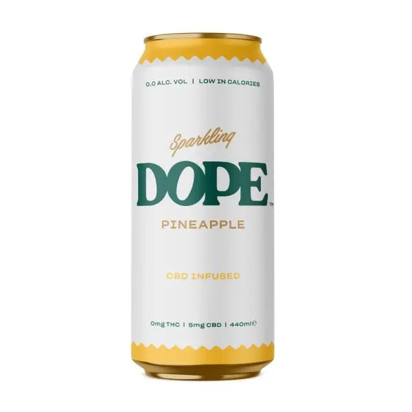 Dope - D9 / CBD Sparkling Drink - Grapefruit - 16oz Dope Pineapple