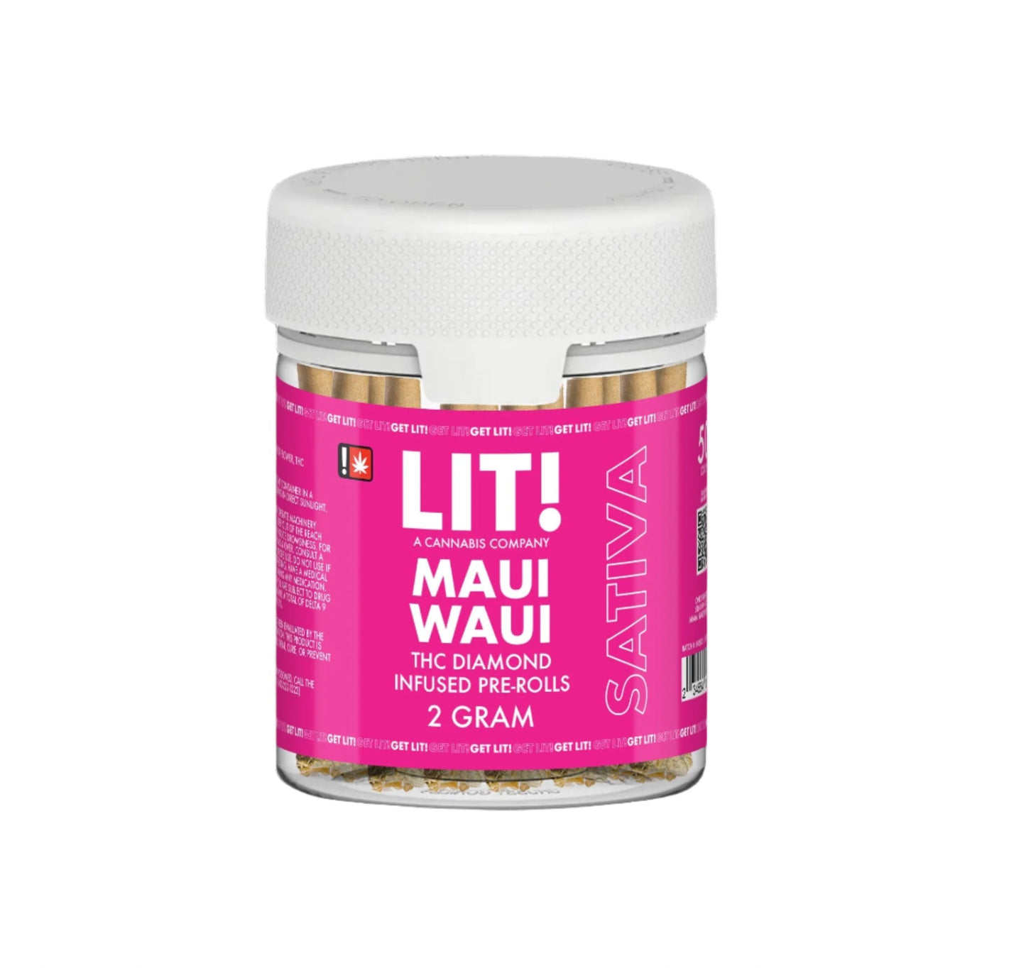 Lit! - 2g Pre-roll - THC-A - 50ct Lit Maui-Waui-50ct