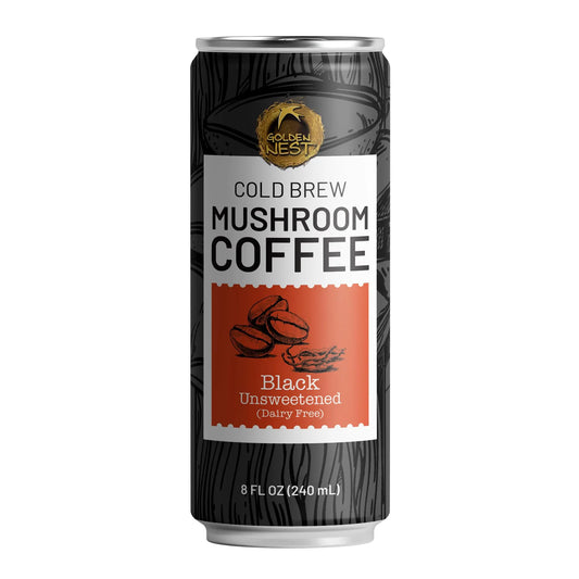 Golden Nest - Mushroom Coffee - Black Organic Sugar - 8oz Golden Nest Black-Organic-Sugar