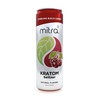 Mitra9 - Kava Seltzer - Coconut Lychee - 500mg - 12oz Mitra9 Black-Cherry