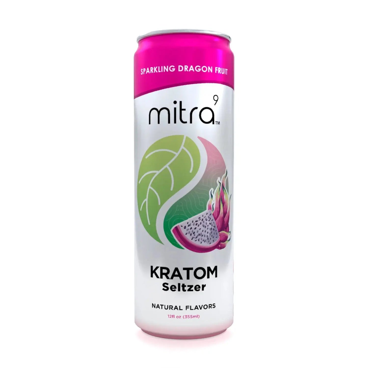 Mitra9 - Kava Seltzer - Coconut Lychee - 500mg - 12oz Mitra9 Dragon-Fruit