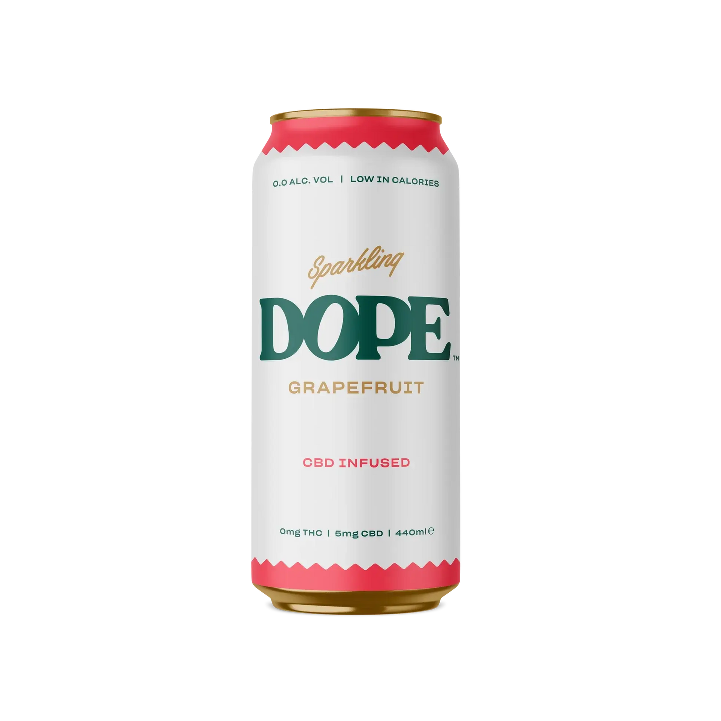 Dope - D9 / CBD Sparkling Drink - Grapefruit - 16oz Dope Grapefruit