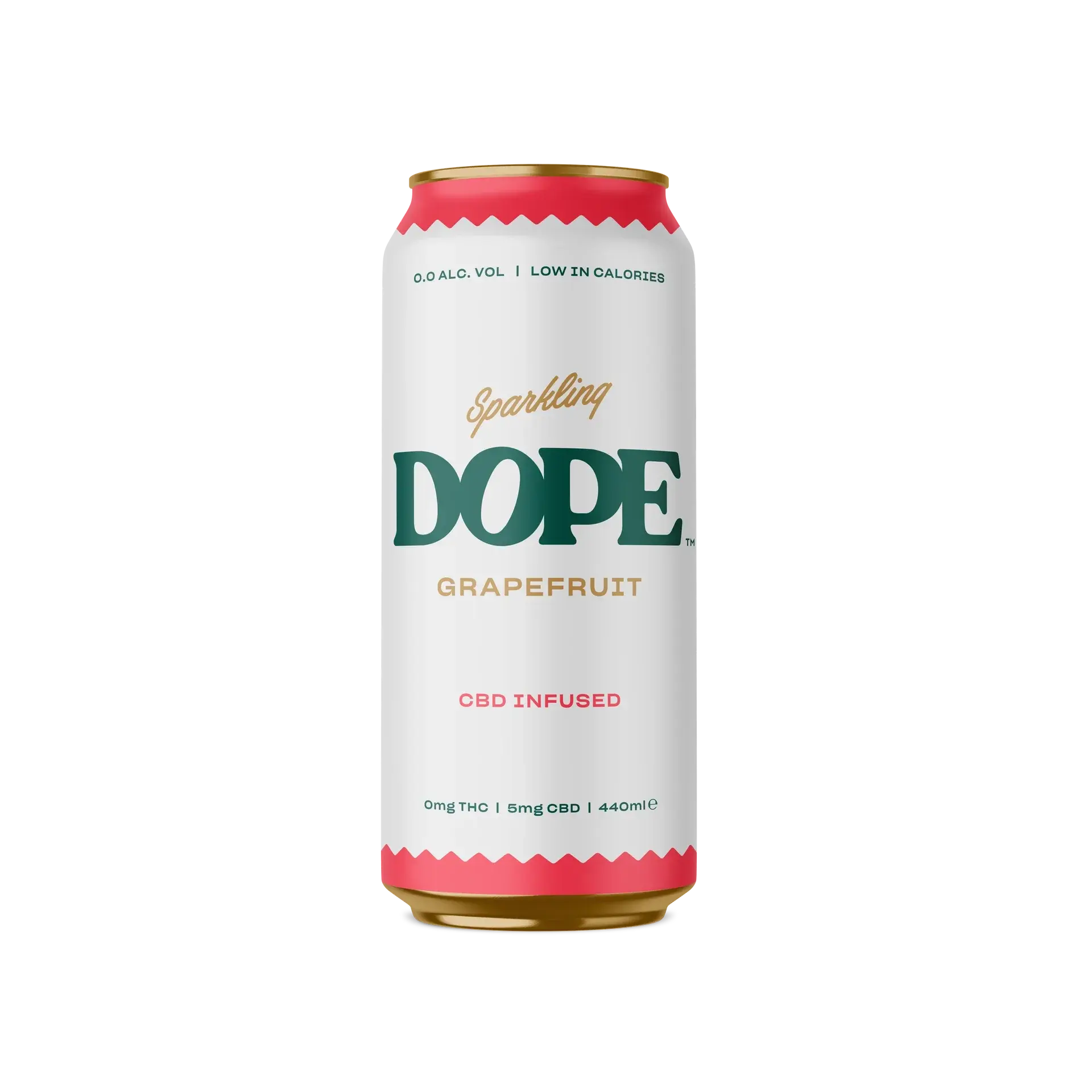 Dope - D9 / CBD Sparkling Drink - Grapefruit - 16oz Dope Grapefruit