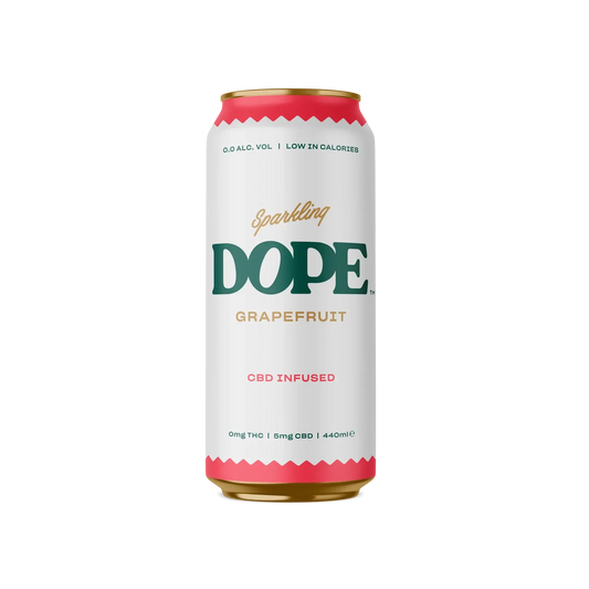 Dope - D9 / CBD Sparkling Drink - Grapefruit - 16oz Dope Grapefruit