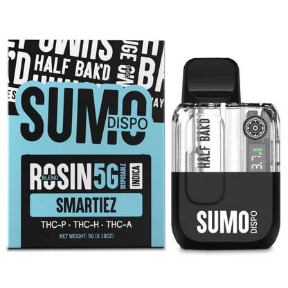 Half Bak'd - 5g Dispo - Sumo Live Rosin Half Bak'd Smartiez