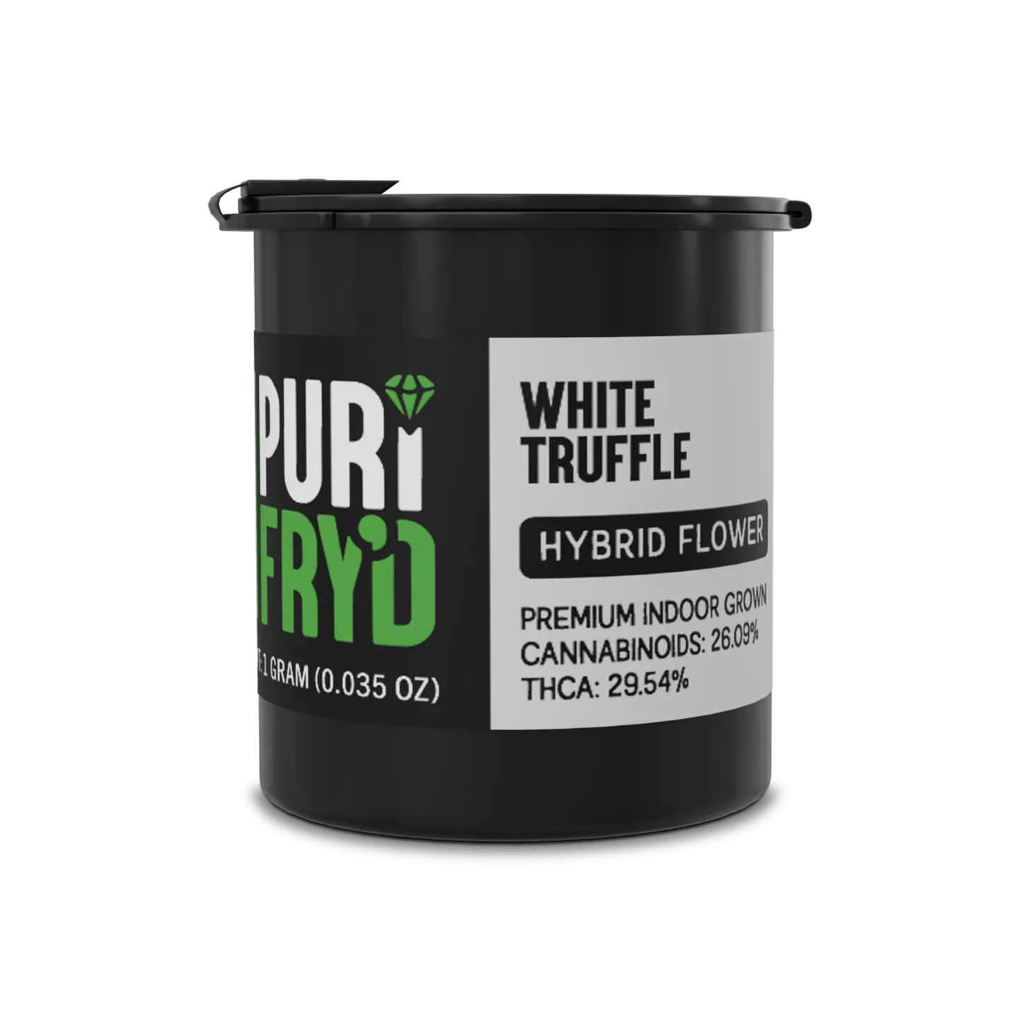 Half Bak'd - 1g Flower Purifry'd THC-A Half Bak'd White-Truffle-28ct